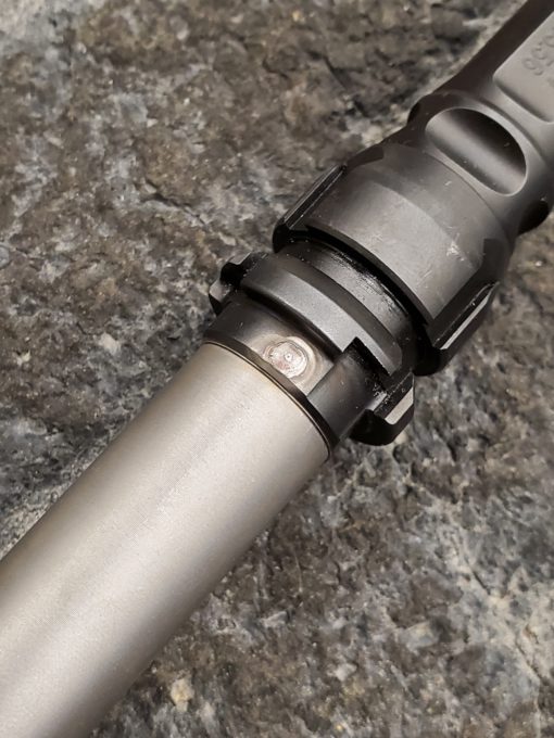 AR-15 Barrel Pin and Weld muzzle device