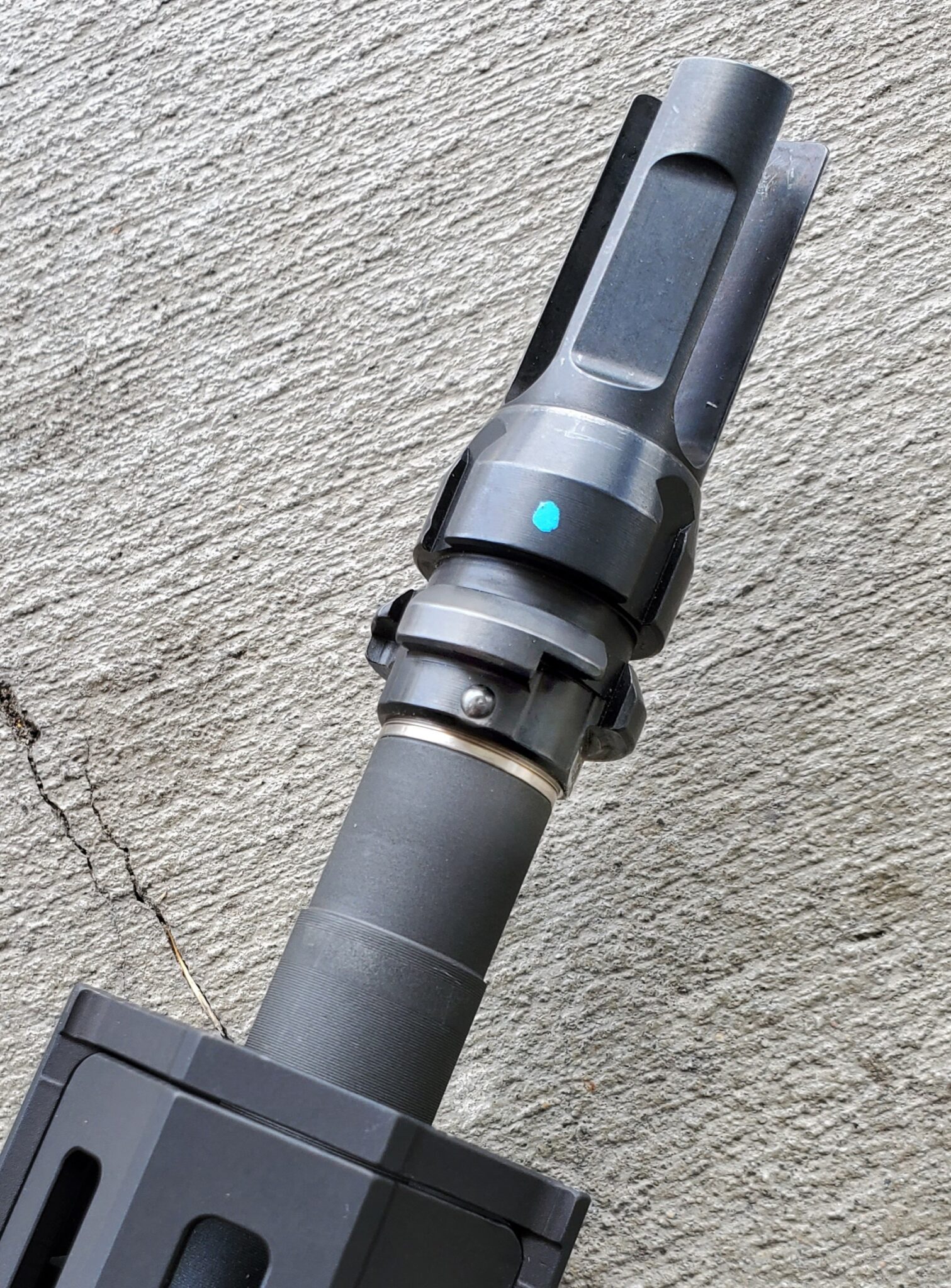 Pin and Weld Muzzle Device Trajectory Arms