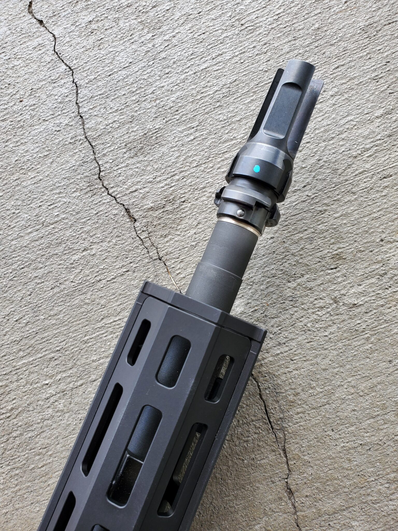 Pin and Weld Muzzle Device Trajectory Arms