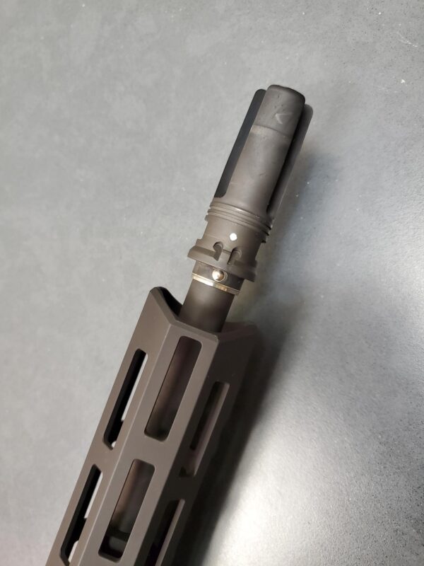 Pin and Weld Muzzle Device Trajectory Arms