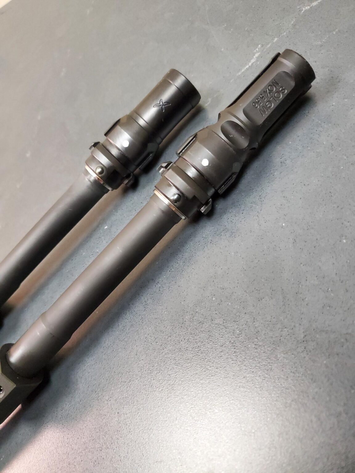 Pin and Weld Muzzle Device Trajectory Arms