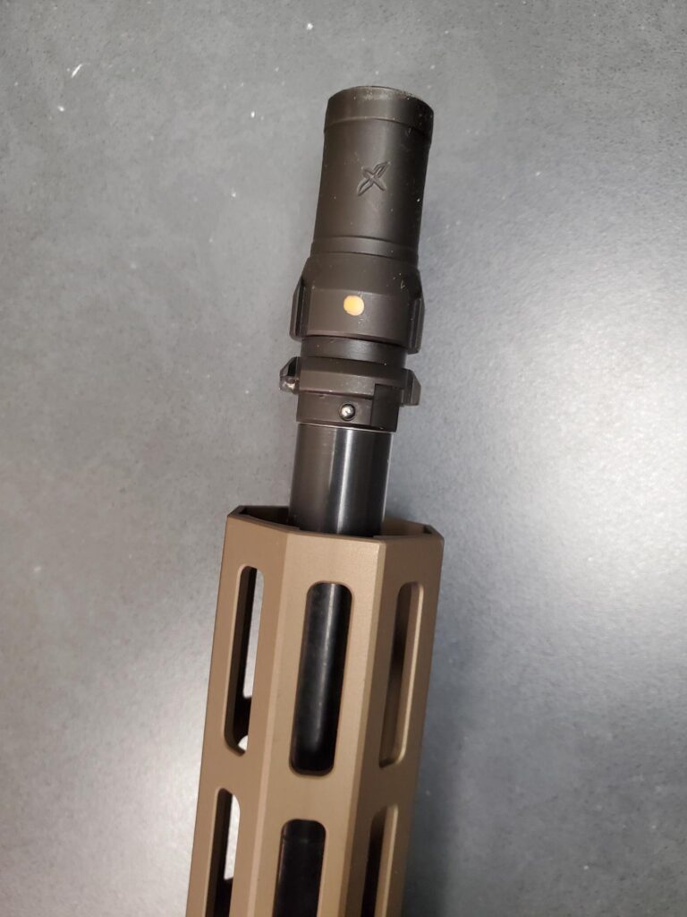 Pin and Weld Muzzle Device Trajectory Arms